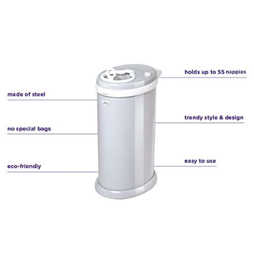 Ubbi Steel Diaper Pail In Pink