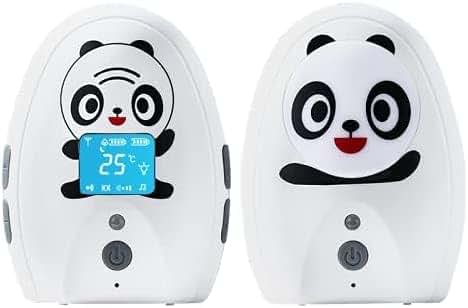 TimeFlys Mustang Panda Audio Baby Monitor with Long Range and Temperature Monitoring