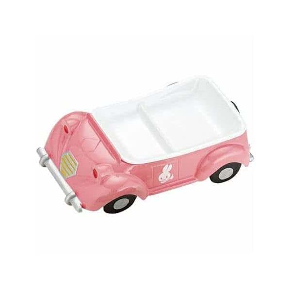 TKG遠藤商事 Endoshoji TKG RLVO702 Melamine Children's Lunch Plate, Open Car, Pink