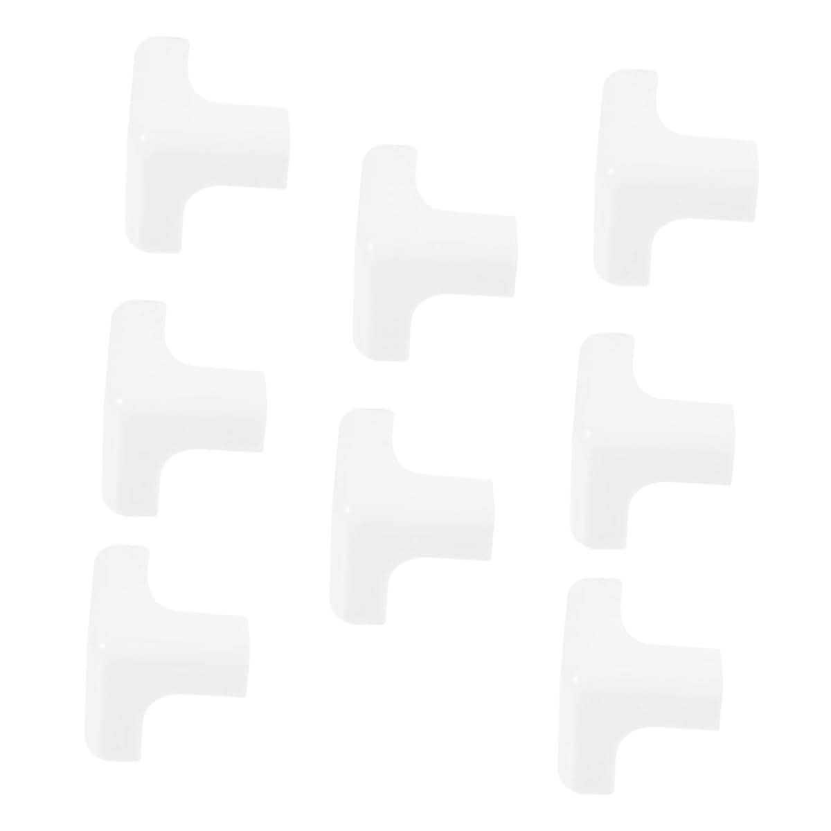 White Silicone Corner Protectors for Furniture and Desks