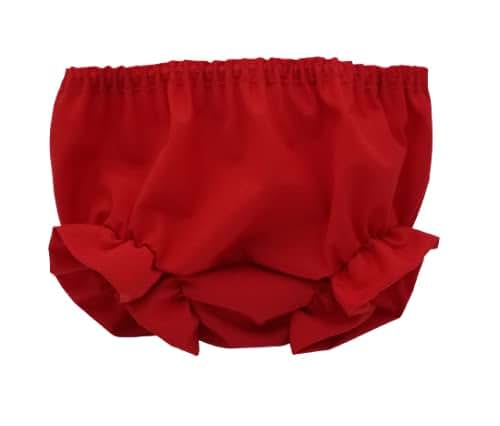 IC Collections Baby Double Seat Diaper Cover with Ruffle Edging