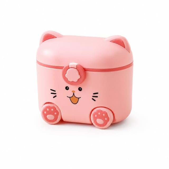 SweetCub Portable & Snack storage Container with Scoop - Pink