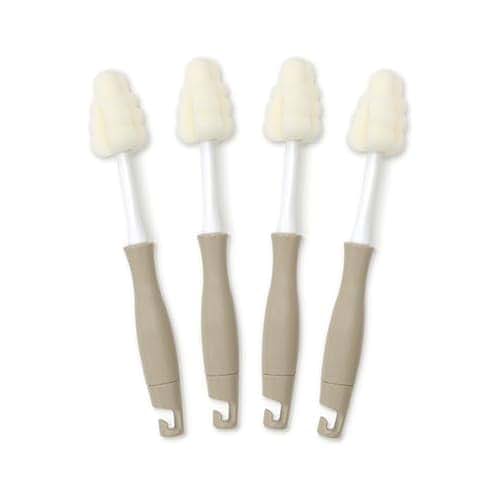 Grosmimi All in One Bottle and Teat Cleaning Foam Brush Pack of 4