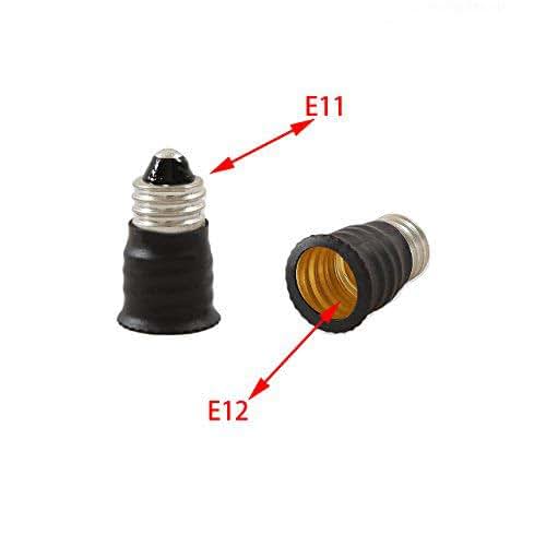 E-Simpo E11 to E12 Light Socket Adapter, 6-Piece Set