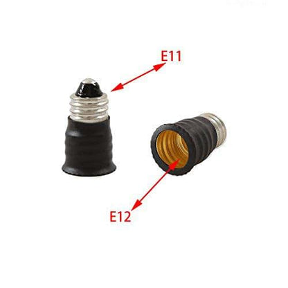 E-Simpo E11 to E12 Light Socket Adapter, 6-Piece Set
