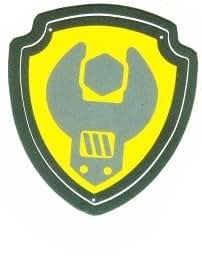 WiggleWalls Rubble Badge Paw Pup Wall Decal