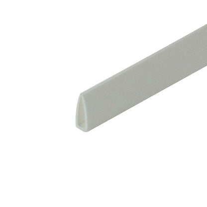Outwater White Plastic U-Channel 48" Pack of 2