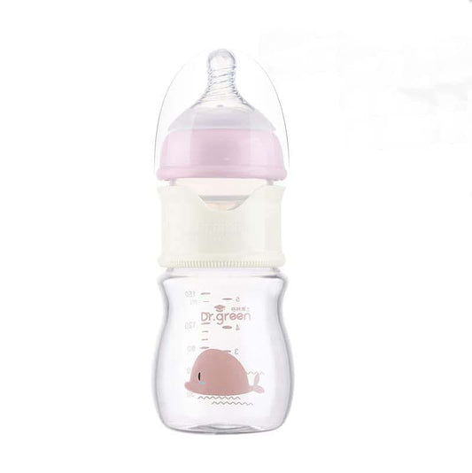 Edlike Baby Glass Feeding Bottle with Formula Dispenser Newborn Portable Trip Quick Flush Milk Bottle with S Nipple
