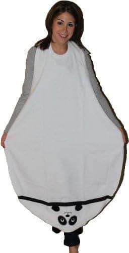 Frenchie Mini Couture Extra Large Hands Free Absorbent Hooded Towel, Panda (photo 2)