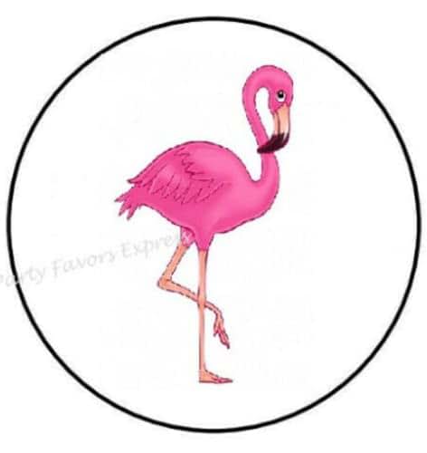 Party Favors Express 30 Pcs 1.5" Inch Pink Flamingo Stickers - Flamingo Stickers Baby Shower - Animal Stickers Envelope