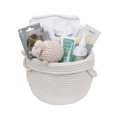 Green House Mommy & Me Gift Basket for Mom and Baby, Organic and Natural Essentials