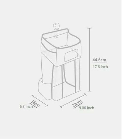 Jhlcarpet Hanging Diaper Caddy Organizer With Multiple Pockets