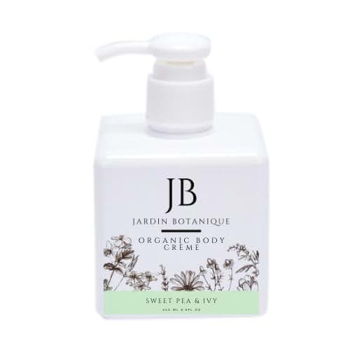Jardin Botanique Sweet Pea & Ivy Organic Body Crème (8 oz Bottle)