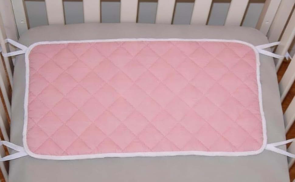 Abstract Quilted Portable Crib Bib Sheet Saver for Bassinet