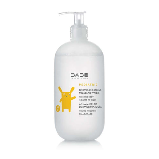 LABORATORIOS BABE Babe Pediatric Dermo-cleaning Micelar Water Face And Body Without Rinse 500 Ml