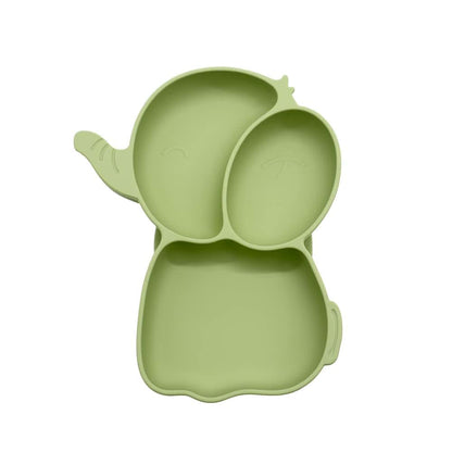 Elephant Feeding Plates | 100% Silicone | Set of 2 | Multicolor