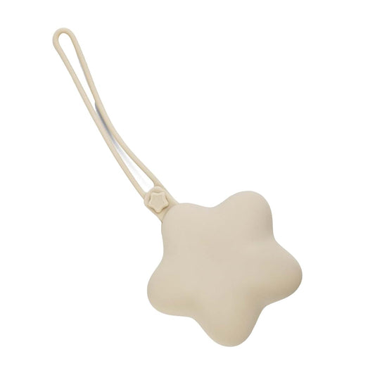 Vdaxvme Silicone Pacifier Holder Case, Star Shaped Travel Container