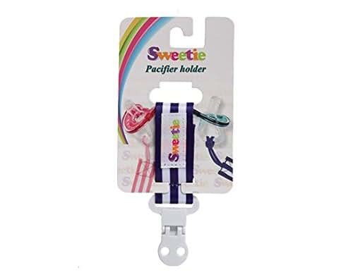 Mysweetie Sweetie Pacifier Holder In Blue
