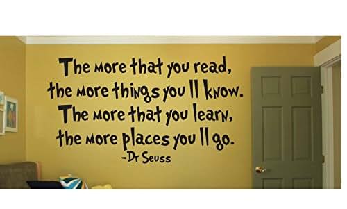 Nick Nacks Dr Seuss Quote Vinyl Wall Decal In Matte White