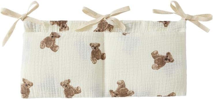 Little Bear White Bedside Hanging Organizer for Crib and Nursery