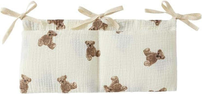 Little Bear White Bedside Hanging Organizer for Crib and Nursery