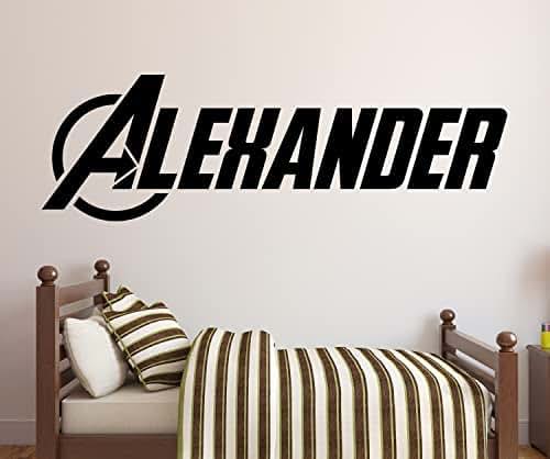 Decalzone Inc Personalized Superhero Name Wall Decal For Nursery