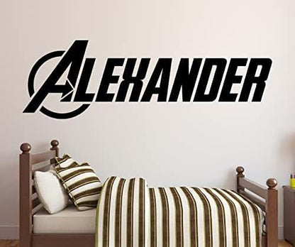 Decalzone Inc Personalized Superhero Name Wall Decal For Nursery