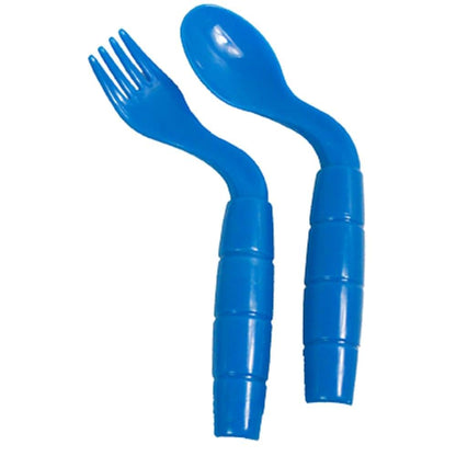 EasieEaters Curved Utensils Right Handed without Shields