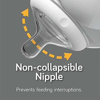Nanobebe Silicone Nipples Triple Vented Twin-Pack Slow Flow