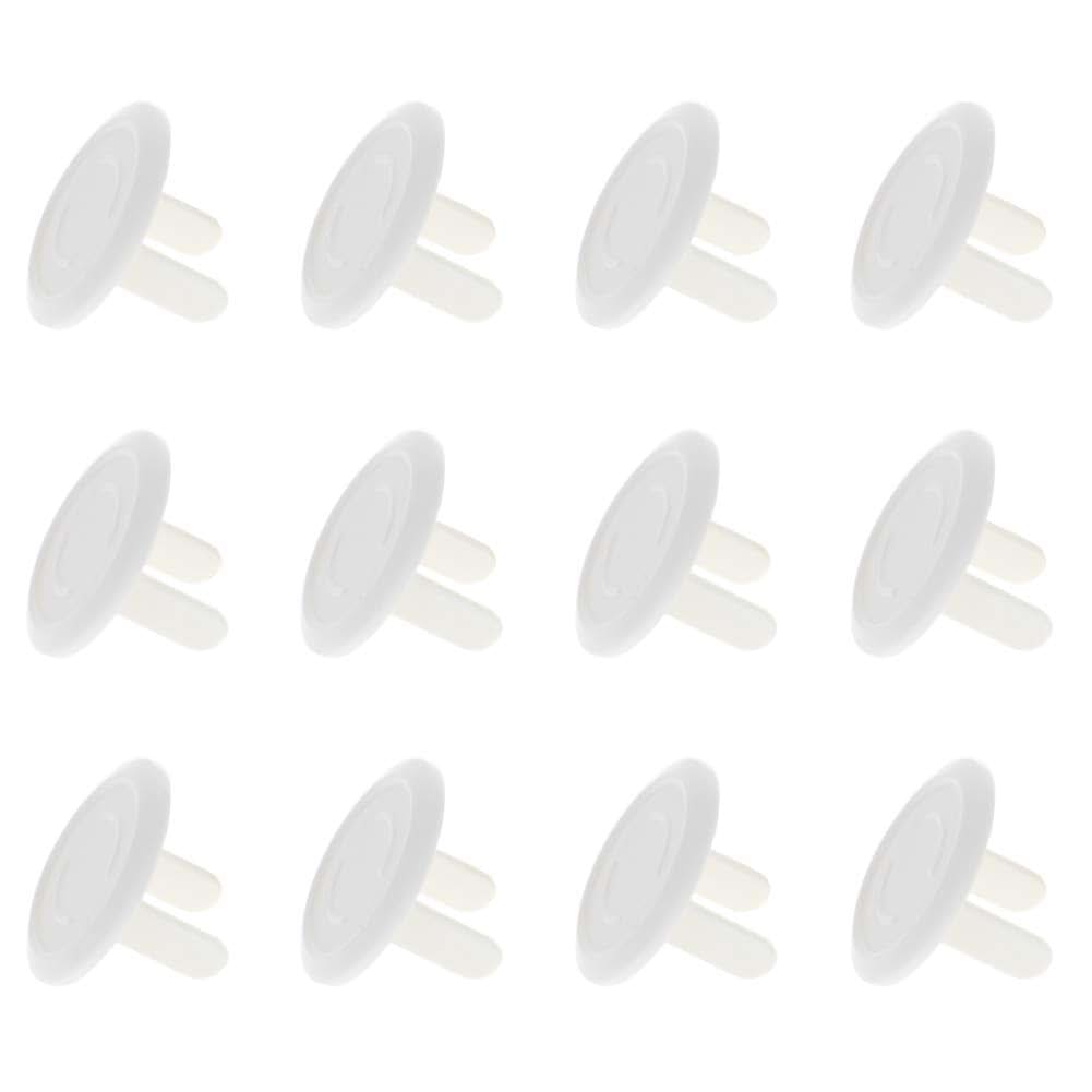 Heyiarbeit 12-Pack Outlet Covers Child Proof Plug Cover White ABS