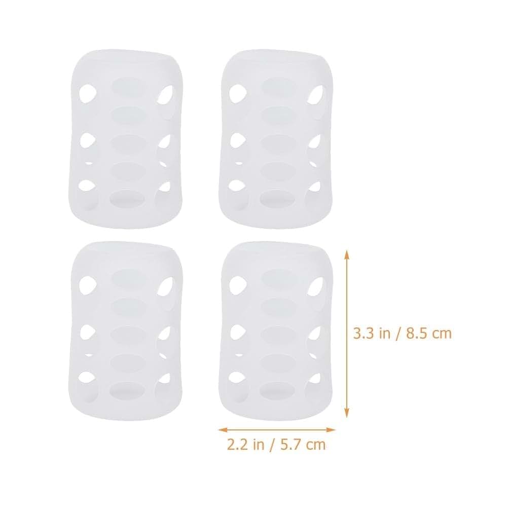 WRPTYXEV Silicone Bottle Covers Set of 4 for Bottles and Cups