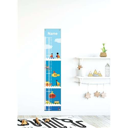Personalized Canvas Growth Chart for Kids, Height Chart Banner with Name
