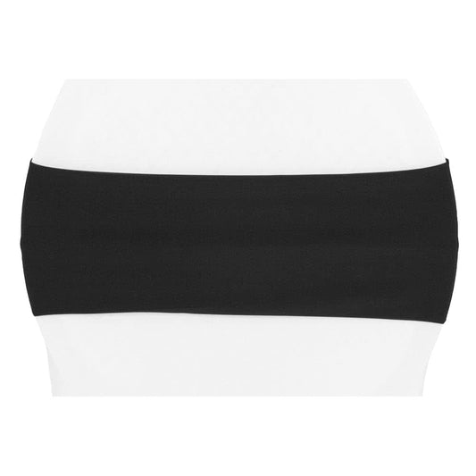 CVL Spandex Chair Band - Black, 50 Pack