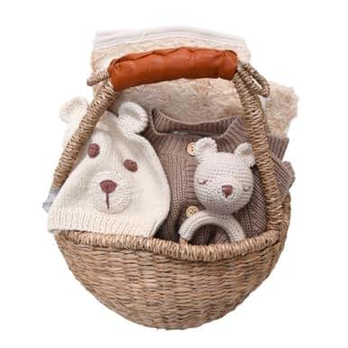 Our Green House Baby Gift Basket - Neutral Bear