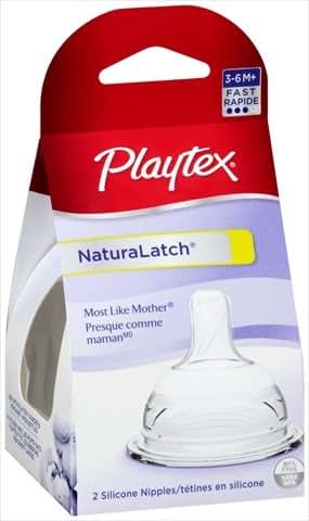 Edgewell Personal Care Playtex Naturalatch Nipple, Medium Flow, 2 Pack