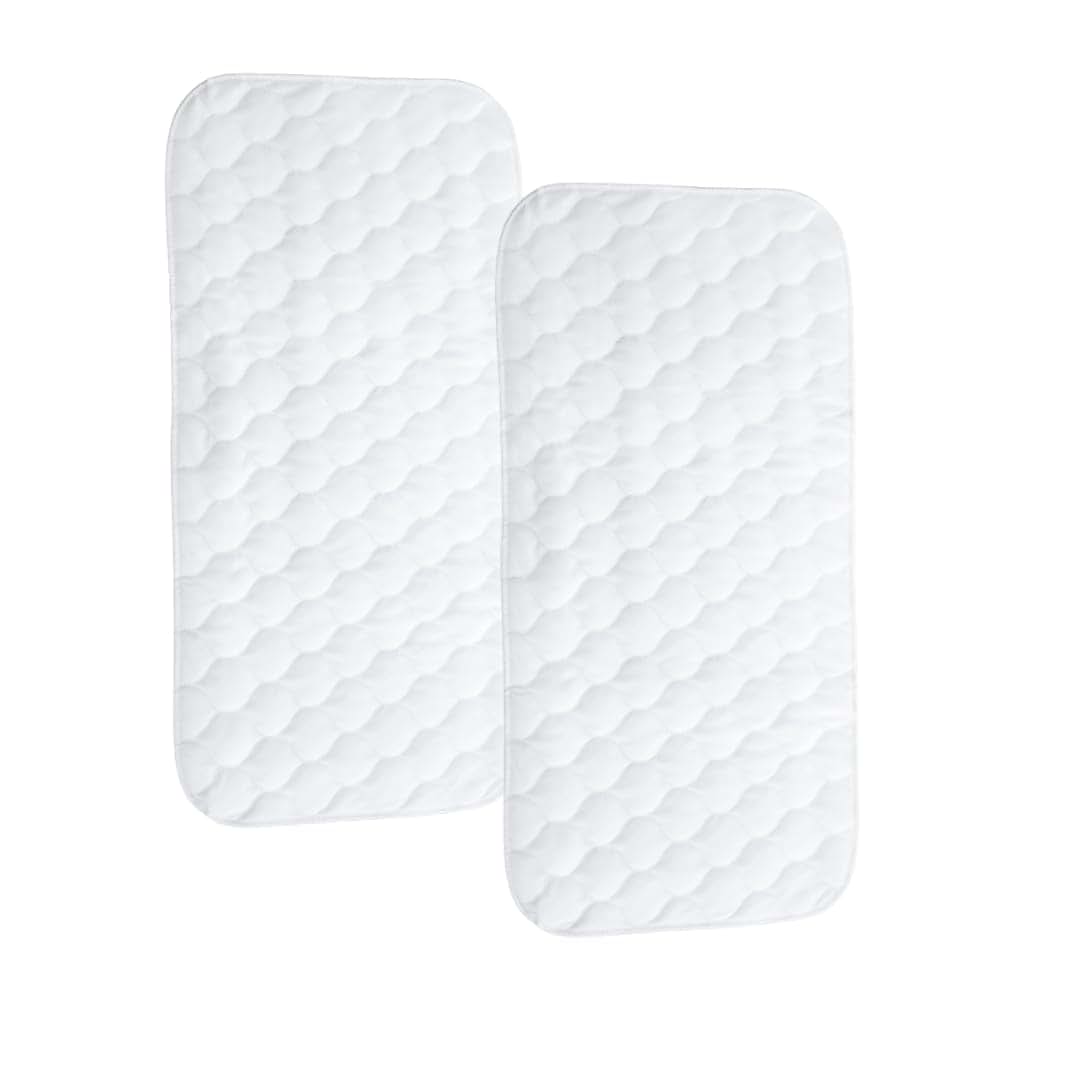 LegacyHOME Waterproof Changing Pad Liners, 2 Pack Thicker Quilted Changing Pad Cover Liner Quick Change Two Pack, 13" x