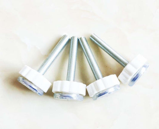 YOOU-LIJIA 4-Pack M10 Pressure Gate Threaded Spindle Rods in White