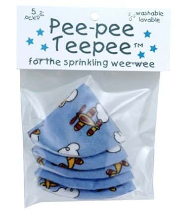 Beba Bean Peepee Teepee Baby Pee Shield - Airplane Design - 5 Pack (photo 3)