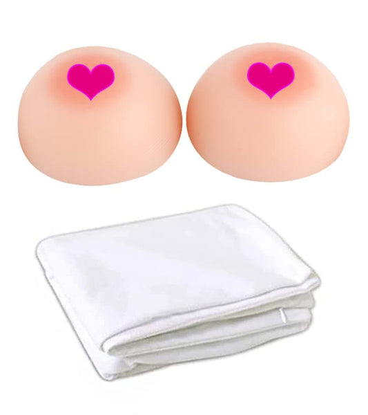 Mh-Life Silicone Body Pillow Breast Insert And Cover Set
