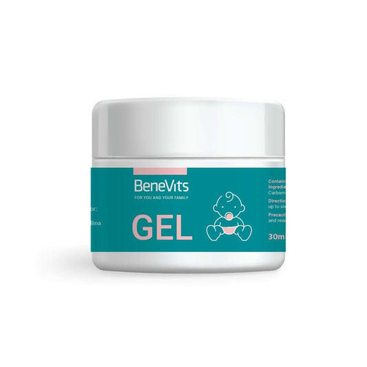Benevits Teething Gel 30ml – Sugar-Free, Clove Bud Oil, Soothes Sore Gums