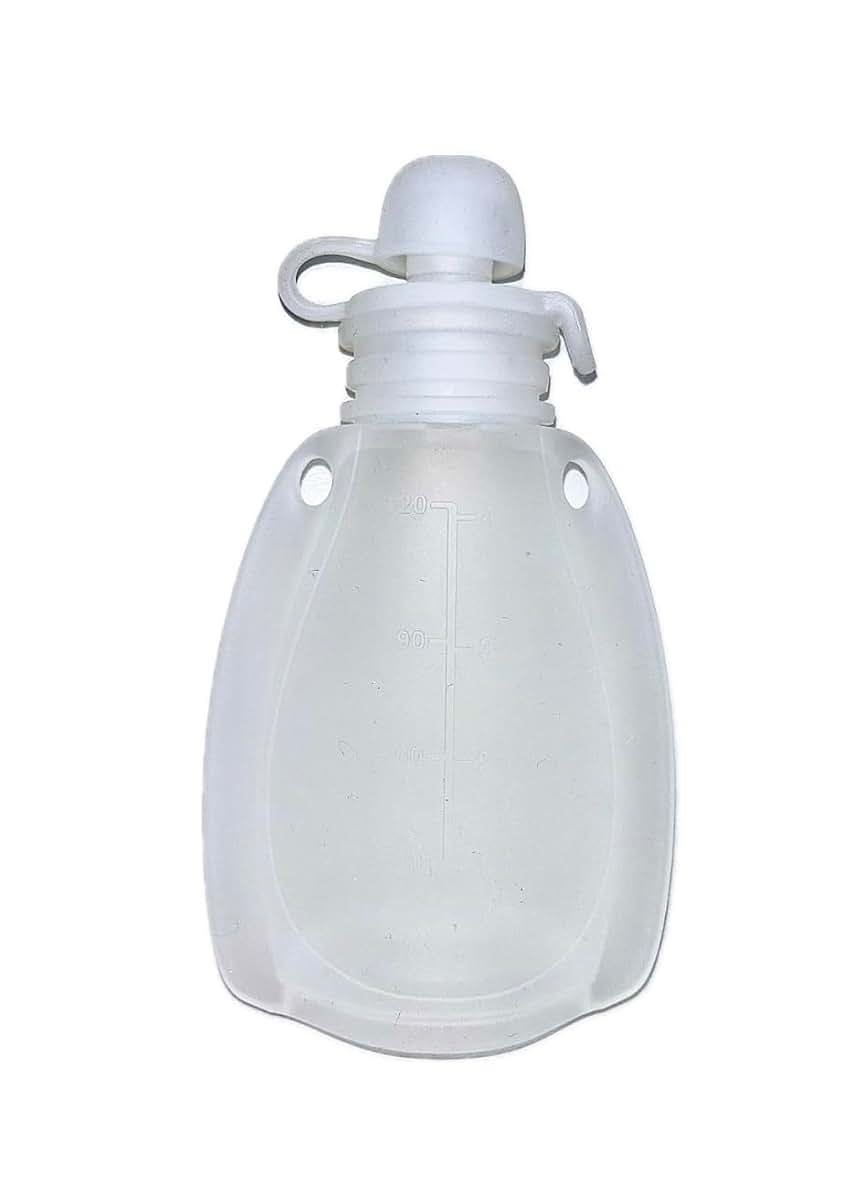 ELLEMMNOP Reusable Silicone Breastmilk Storage Bags, 4oz Clear (3 Pack) (photo 3)