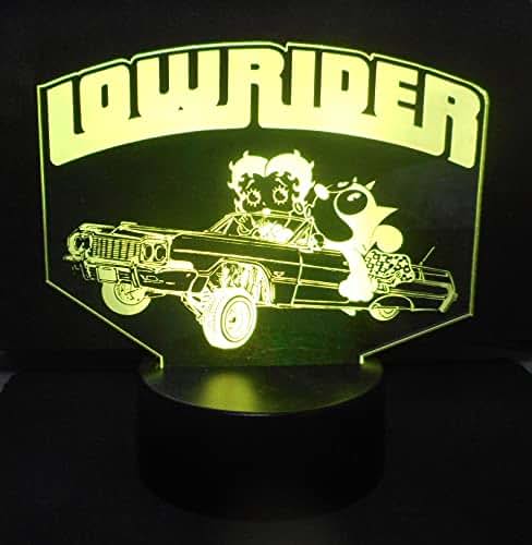 WS Designs Lowrider Car Acrylic LED Desk Top Night Lamp