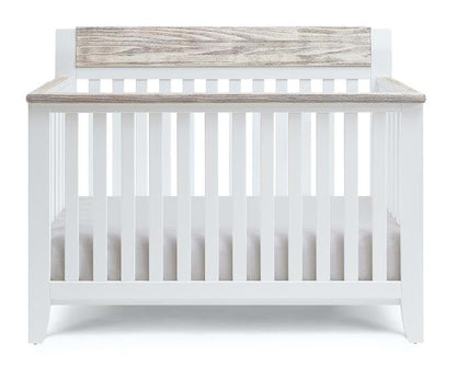 Hayes 4-in-1 Convertible Crib with Wire Brushed Wood Accents