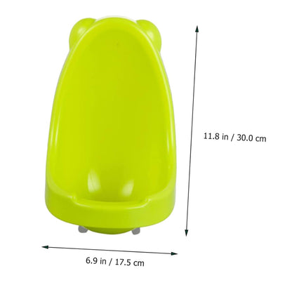 BabyOneStop Baby Boy Hanging Potty Training Urinal, Light Green PP Cartoon Design