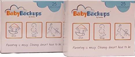 BabyBackups Diaper Extender Pads, 50 Pack