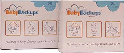 BabyBackups Diaper Extender Pads, 50 Pack