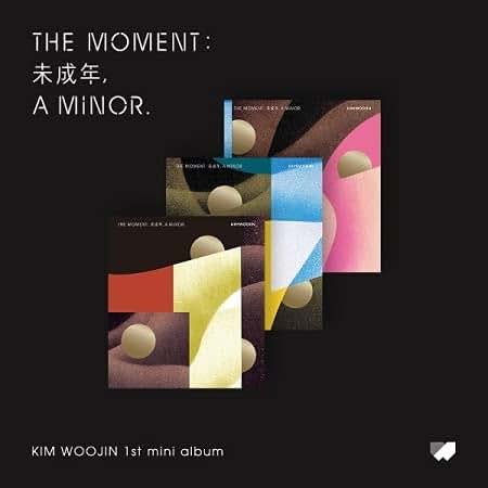 Stray Kids Kim Woojin The Moment : 未成年, A Minor 1st Mini Album 3 Ver SET CD+1p Folding Poster On Pack+80p PhotoBook+1p
