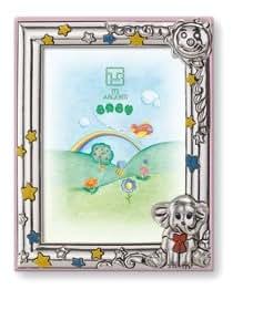 BabyOneStop Sterling Silver Elephant 3D Picture Frame 5 x 7 Made in Italy