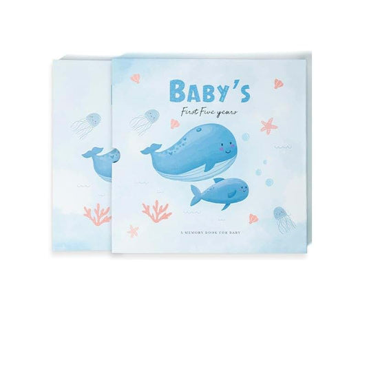 Lisa's Full House Baby Memory Book First 5 Years, Keepsake Milestone Journal for Boy and Girl, Gender Neutral Scrapbook