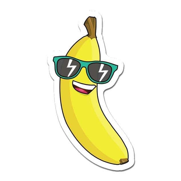 Mighty Skins Cool Banana 12 Inch Peel and Stick Wall Art Removable Vinyl Decal
